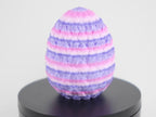 Dragon Egg 9.5cm - Ou de Dragon 3D Decorativ, prezentare variantă albastru turcoaz cu gradient colorat și solzi relief