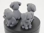 Knitted Dog - Câine Decorativ 3D cu Textură Croșetată