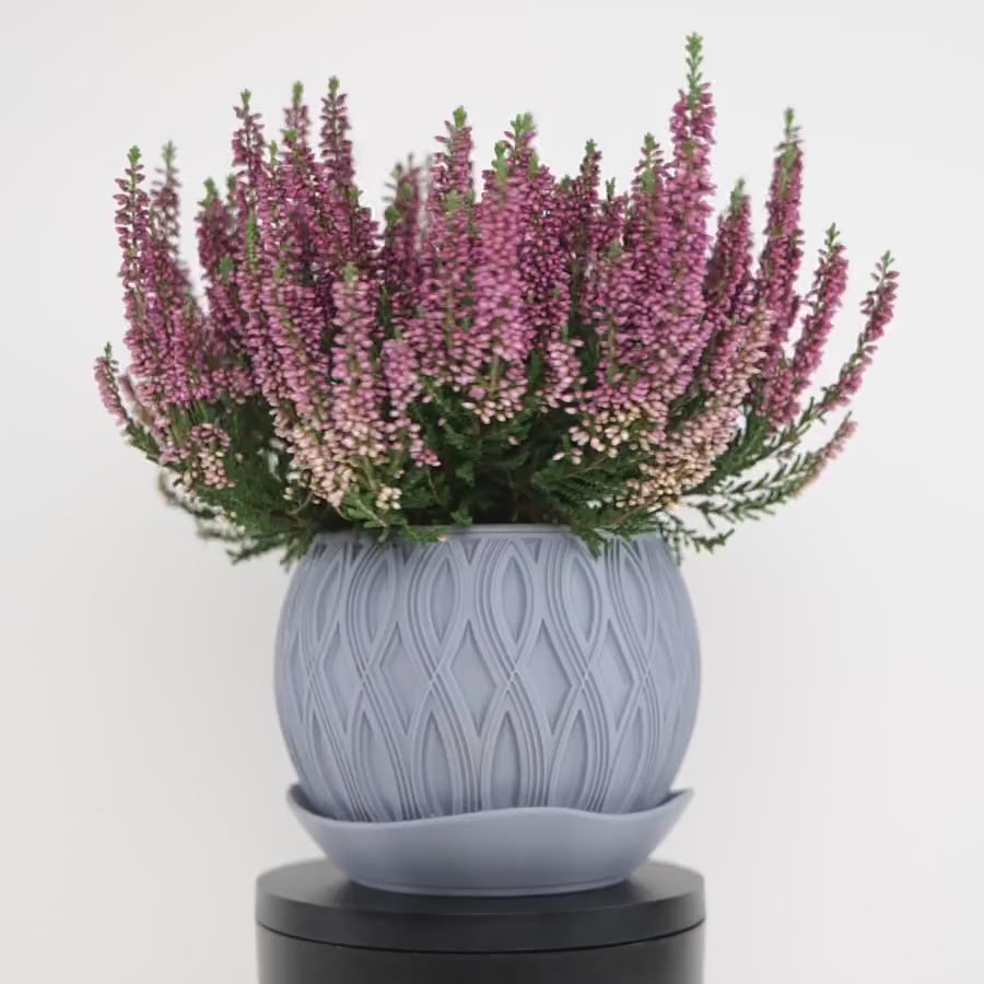 Ghiveci Velar - Ghiveci 3D Geometric Modern Design Velar, demonstrație rotație 360° cu linii elegante sofisticate și design geometric modern generos 