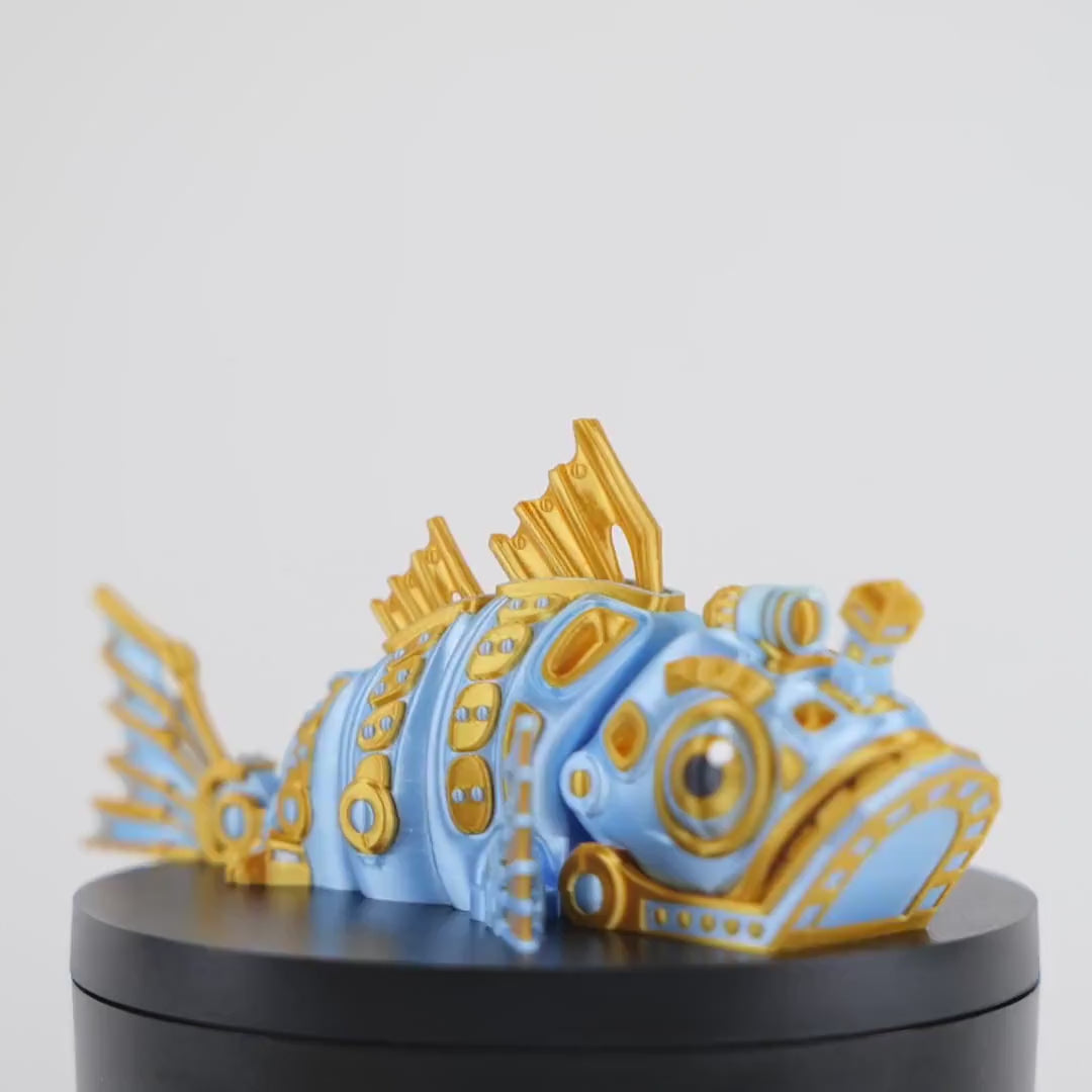 Cyber Fish - Pește Cyber Articulat 3D Futuristic
