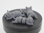 Knitted Articulated Cat - demonstrație video pisică articulată croșetată cu mișcare fluidă