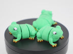 Flexi Frog articulat 3D în mișcare - demonstrație articulații mobile broască print-in-place