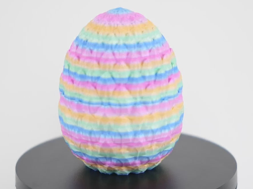 Dragon Egg 9.5cm - Ou de Dragon 3D Decorativ, prezentare variantă roșu rubin cu solzi sculptați și design mistic