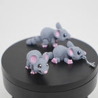 Mini Mouse - Șoricel Articulat 3D Adorabil cu Breloc, demonstrație mișcare articulații print-in-place și funcționalitate interactivă