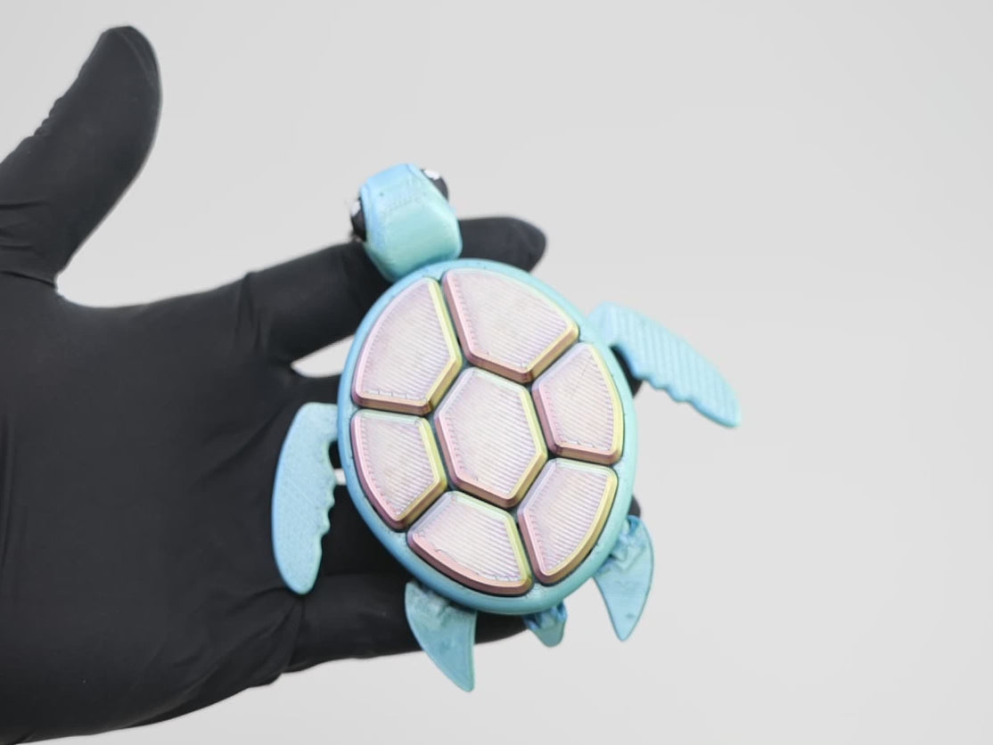Sea Turtle Clicker - Broască Țestoasă 3D Fidget Anti-Stress cu Mecanism Click