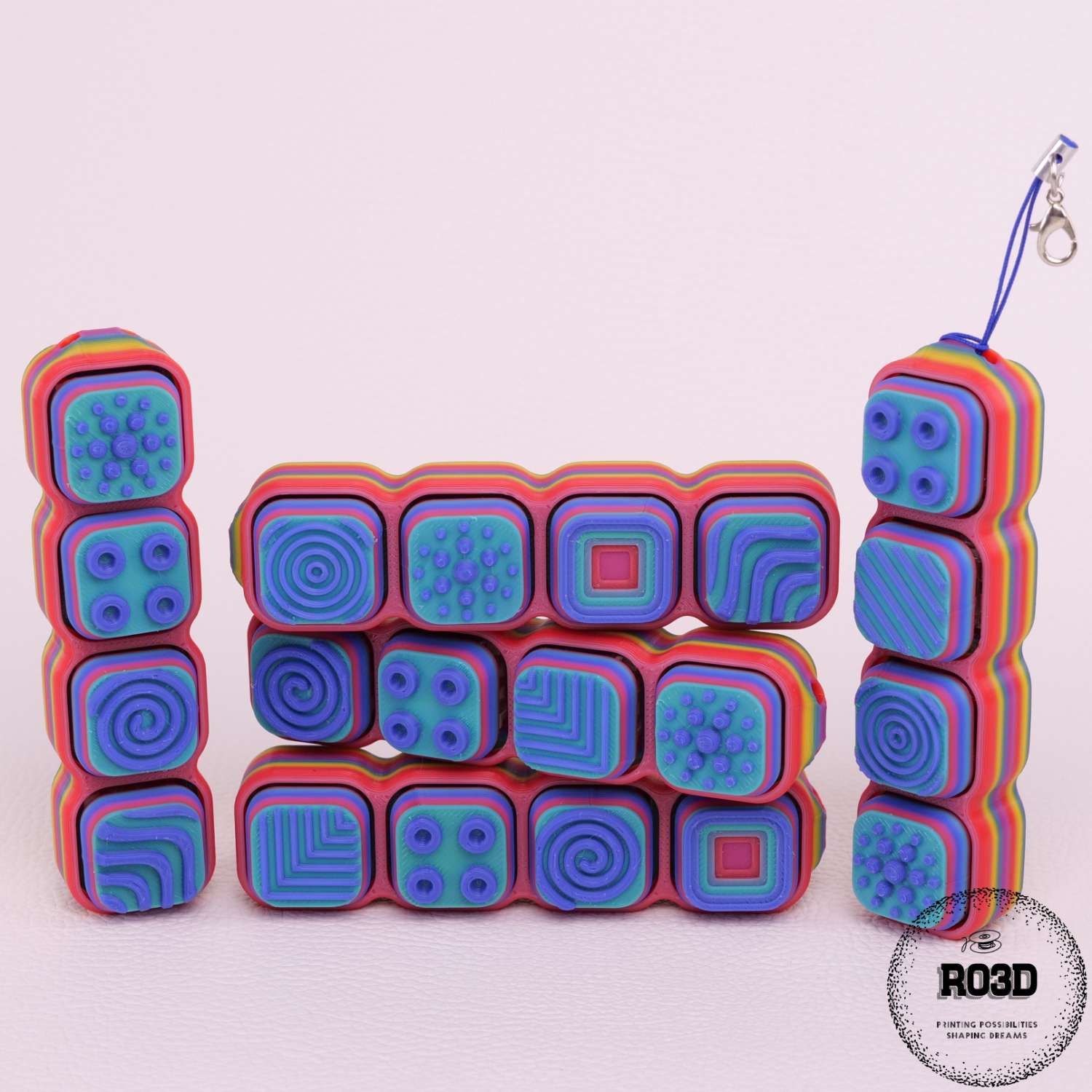 Clickers colorați Jazzy - variantă culoare roșu vibrant